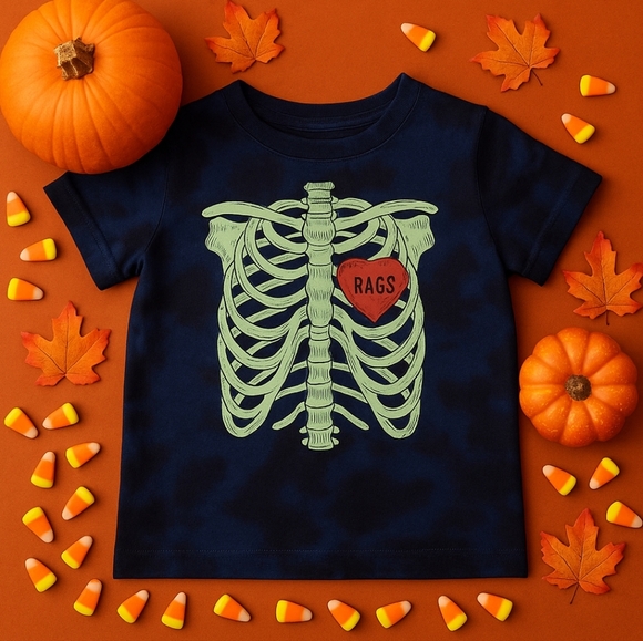 RAGS Toddler Skelly Glow-in-the-Dark Tee (2T) - Picture 1 of 7